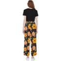 Retro 40s 50s Flowers Pattern Halloween 3 Women s Pants  View2
