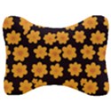 Retro 40s 50s Flowers Pattern Halloween 4 Velour Seat Head Rest Cushion View1