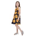 Retro 40s 50s Flowers Pattern Halloween 4 Kids  Skater Dress View2