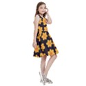Retro 40s 50s Flowers Pattern Halloween 4 Kids  Skater Dress View3