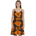 Retro 40s 50s Flowers Pattern Halloween 2 Women s Spaghetti Strap Pullover Cami Dress View1