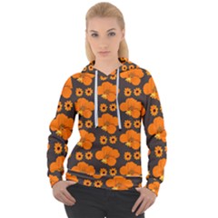 Retro 40s 50s Flowers Pattern Halloween 2 Women s Overhead Hoodie