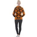 Retro 40s 50s Flowers Pattern Halloween 2 Women s Overhead Hoodie View2