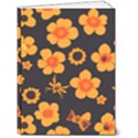 Retro 40s 50s Flowers Pattern Halloween 6  x 8  Hardcover Notebook View1