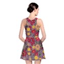 Mid Century Retro Floral 1970s 1960s Pattern 90 Reversible Skater Dress View2