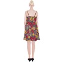 Mid Century Retro Floral 1970s 1960s Pattern 90 Spaghetti Strap Velvet Dress View2