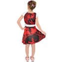 Red Yin Yang Dragons Kids  Short Sleeve Dress View2