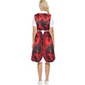Red Yin Yang Dragons Button Top Knee Length Dress View2