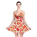 Mid Century Retro Floral 1970s 1960s Pattern 92 Reversible Skater Dress View1