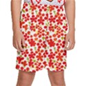Mid Century Retro Floral 1970s 1960s Pattern 92 Kids  Basketball Shorts View1