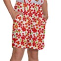 Mid Century Retro Floral 1970s 1960s Pattern 92 Kids  Basketball Shorts View3
