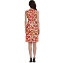 Mid Century Retro Floral 1970s 1960s Pattern 92 Sleeveless Dress With Pocket View4