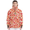 Mid Century Retro Floral 1970s 1960s Pattern 92 Men s Pullover Zip Ski and Snowboard Waterproof Breathable Jacket View1