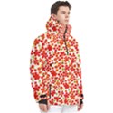 Mid Century Retro Floral 1970s 1960s Pattern 92 Men s Pullover Zip Ski and Snowboard Waterproof Breathable Jacket View3
