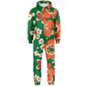Mid Century Retro Floral 1970s 1960s Pattern 94 Hooded Jumpsuit (Men) View1