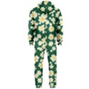 Mid Century Retro Floral 1970s 1960s Pattern 93 Hooded Jumpsuit (Men) View2