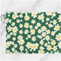 Mid Century Retro Floral 1970s 1960s Pattern 93 Canvas Cosmetic Bag (XXXL) View1