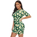 Mid Century Retro Floral 1970s 1960s Pattern 93 Just Threw It On Dress View2