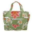 Retro 40s 50s Mexico Flowers Pattern 3 Sports Shoulder Bag with Shoes Compartment View2