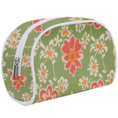 Retro 40s 50s Mexico Flowers Pattern 3 Make Up Case (large)