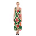 Retro 40s 50s Mexico Flowers Pattern 2 Sleeveless Maxi Dress View1