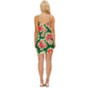 Retro 40s 50s Mexico Flowers Pattern 2 Wrap Tie Front Dress View4