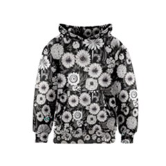 Mid Century Retro Floral 1970s 1960s Pattern 87 Mid Century Retro Floral 1970s 1960s Pattern 86 Kids  Pullover Hoodie