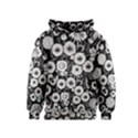 Mid Century Retro Floral 1970s 1960s Pattern 87 Mid Century Retro Floral 1970s 1960s Pattern 86 Kids  Pullover Hoodie View1