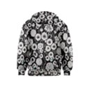 Mid Century Retro Floral 1970s 1960s Pattern 87 Mid Century Retro Floral 1970s 1960s Pattern 86 Kids  Pullover Hoodie View2