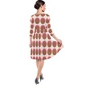 Retro 40s 50s Cupcake Pattern Quarter Sleeve Waist Band Dress View2