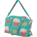 Retro 40s 50s Cupcake Pattern 3 Canvas Crossbody Bag View2