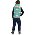 Retro 40s 50s Cupcake Pattern 3 Kids  Stylish Hooded Puffer Vest View4