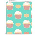 Retro 40s 50s Cupcake Pattern 3 7  x 9  Softcover Notebook View2