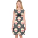 Retro 40s 50s Cupcake Pattern 4 Capsleeve Midi Dress View1