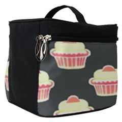 Retro 40s 50s Cupcake Pattern 4 Make Up Travel Bag (small)
