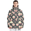 Retro 40s 50s Cupcake Pattern 4 Men s Multi Pockets Zip Ski and Snowboard Waterproof Breathable Jacket View1