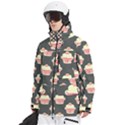 Retro 40s 50s Cupcake Pattern 4 Men s Multi Pockets Zip Ski and Snowboard Waterproof Breathable Jacket View2