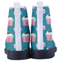 Retro 40s 50s Cupcake Pattern 2 Kid s High-Top Canvas Sneakers View4