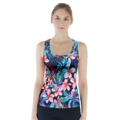 Hawaiian Flowers Hawaii Racer Back Sports Top