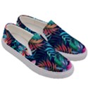 Hawaiian Flowers Hawaii Men s Canvas Slip Ons View3