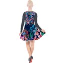 Hawaiian Flowers Hawaii Plunge Pinafore Velour Dress View2