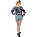 Hawaiian Flowers Hawaii Banded Bottom Chiffon Top View2
