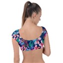 Hawaiian Flowers Hawaii Cap Sleeve Ring Bikini Top View2
