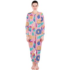 Ice Cream Donut Sweets Candie Onepiece Jumpsuit (ladies)