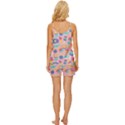 Ice Cream Donut Sweets Candie V-Neck Satin Pajamas Set View4