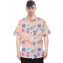 Ice Cream Donut Sweets Candie Men s Hawaii Shirt