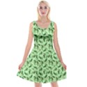 Leaves Pattern Texture Seamless Reversible Velvet Sleeveless Dress View1
