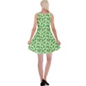 Leaves Pattern Texture Seamless Reversible Velvet Sleeveless Dress View2