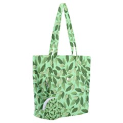 Leaves Pattern Texture Seamless Everyday Shoulder Bag With Pouch Bag
