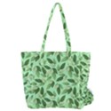 Leaves Pattern Texture Seamless Everyday Shoulder Bag with Pouch Bag View2